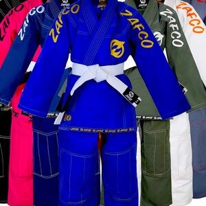 Zafco Brazilian Jiu Jitsu Gi with white belt